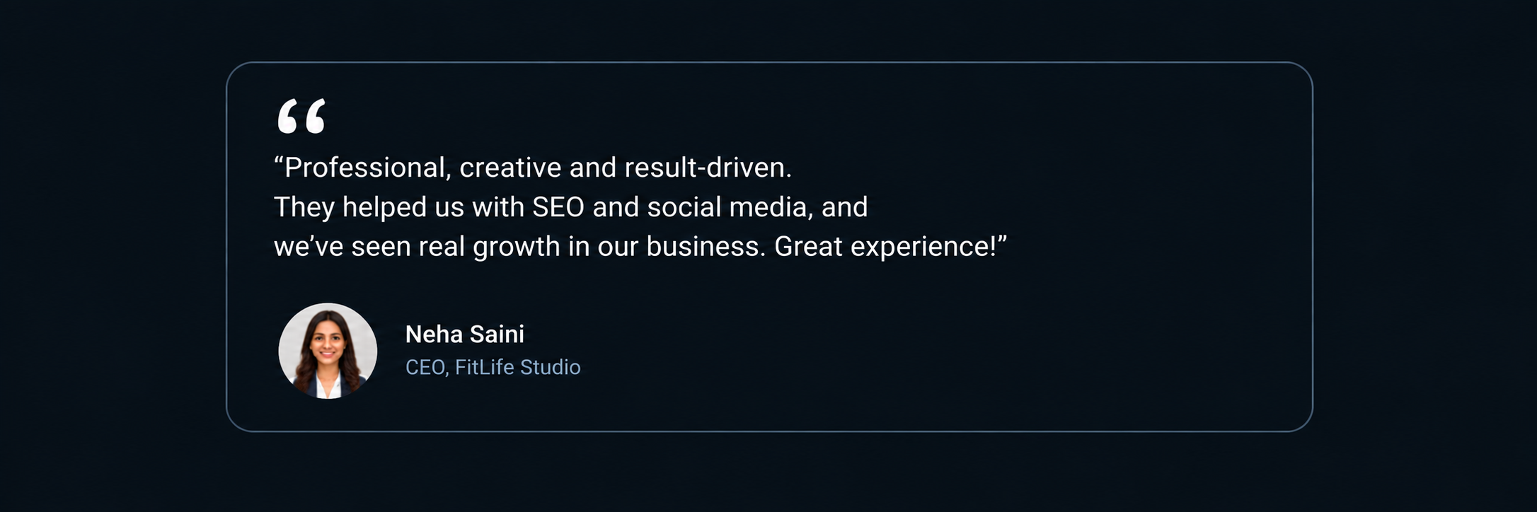Dark UI Testimonial Card (1)